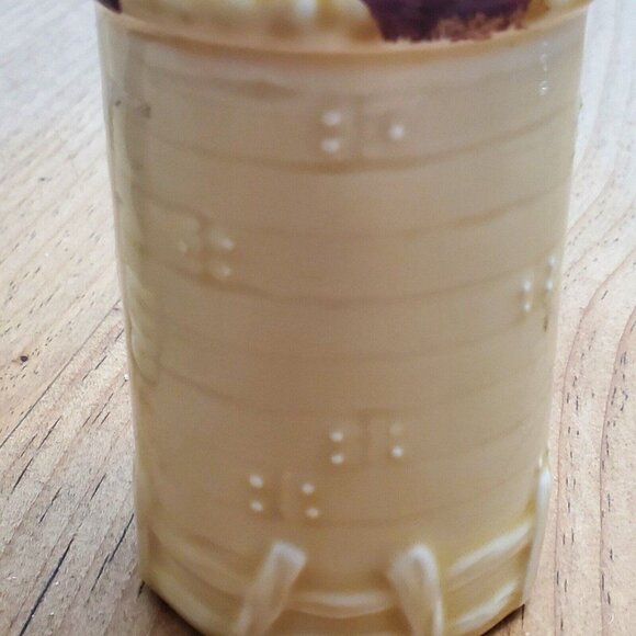 Vintage Occupied Japan Silo Shaped Farm Salt and Pepper Shakers Fall Orange - Picture 8 of 8